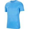 thumbnail image 1 of Nike Men's T-Shirt Park VII Dri-Fit Crew Neck Sports Gym Football Shirt Top Tee, University Blue, S, 1 of 15