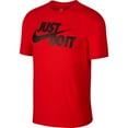 thumbnail image 1 of Nike Men's T-Shirt Sportswear "Just Do It" Short Sleeve Crew Neck Athletic Shirt, Red / Black, XL, 1 of 5