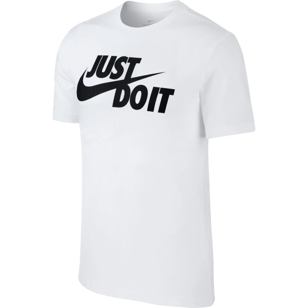 fascisme Hamburger Rijk Nike Men's T-Shirt Sportswear "Just Do It" Short Sleeve Crew Neck Athletic  Shirt, White / Black, S - Walmart.com