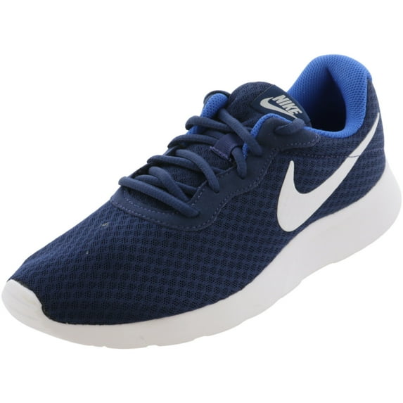 Nike Men's Tanjun Midnight Navy / White-Game Royal Ankle-High Mesh - 6.5M