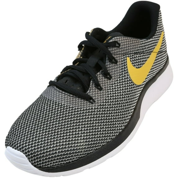 Nike Men's Tanjun Racer Black / Wheat Gold White Low Top Running - 7M