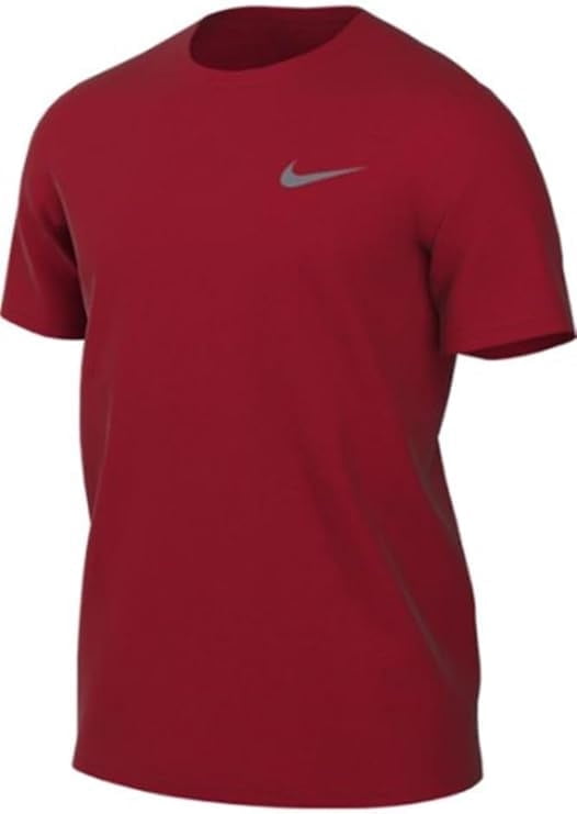 Nike Men's Team Legend Short Sleeve Tee Shirt, Dri-Fit (US, Alpha, Large, Regular, Regular, Red)