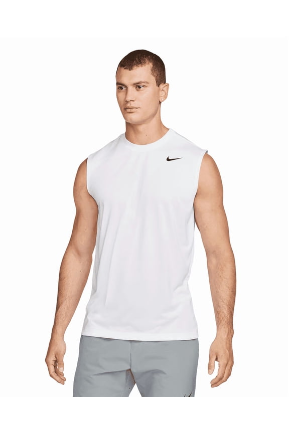 Men's Team Legend Sleeveless Tank Crew X-Large White