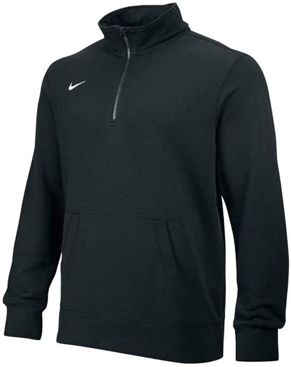 Nike Men's Team Premier 1/2 Zip Fleece Large, Black/White - image 1 of 1