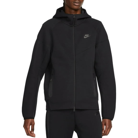 Nike Men's Tech Fleece Full-Zip Windrunner Hoodie (Black, XXL)