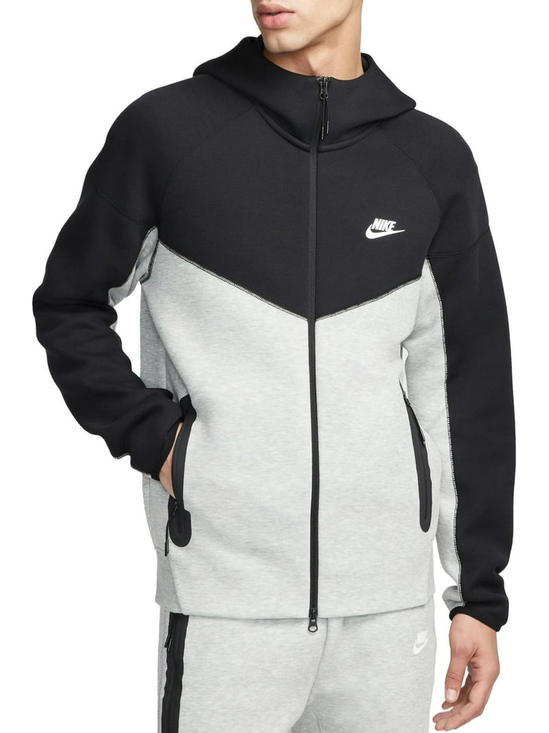 Nike Men's Tech Fleece Full-Zip Windrunner Hoodie (Dk Grey Heather