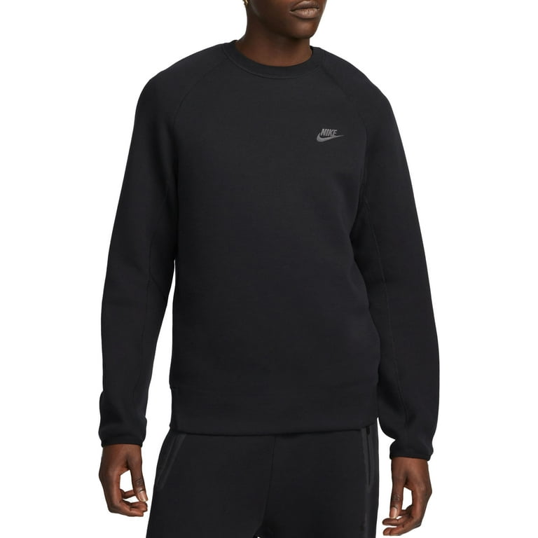 お得な情報満載 Tech Men's Nike Fleece XXL (Black, Top Crew Sleeve Long トップス