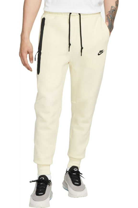 Men's Tech Fleece Slim Fit Jogger Sweatpants (Coconut Milk, XXL)