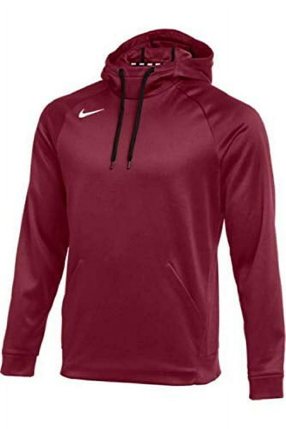 Men's Therma Pullover Hoodie (Cardinal/White, Medium)