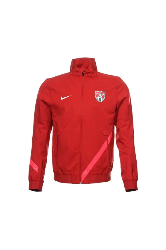 Men's USA US Team Soccer Side Line Track Jacket (2XLarge, Red)