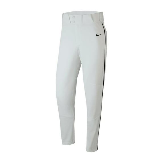 Nike Men's Vapor Select Piped Baseball Pants MD White | Black