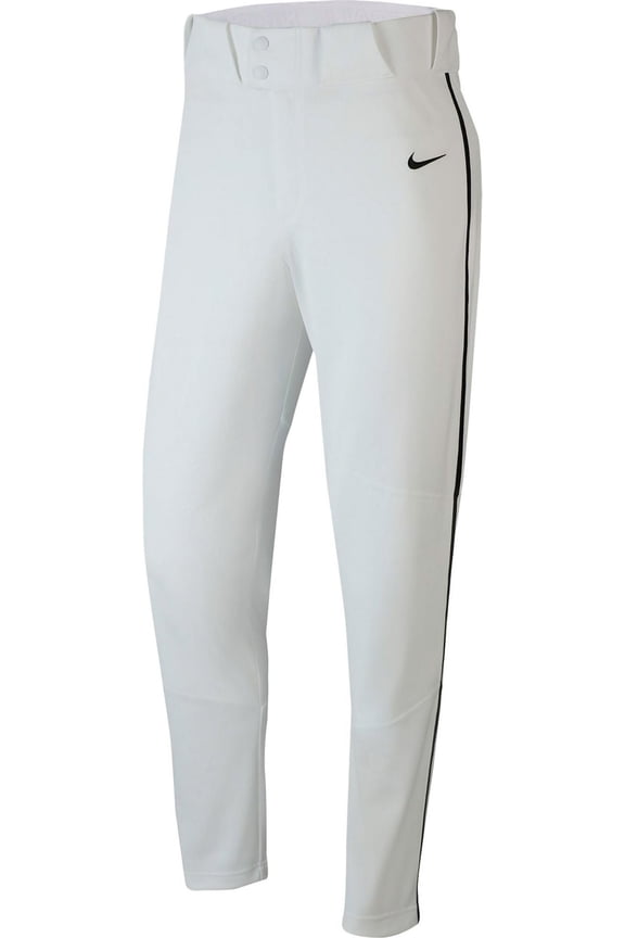 Men's Vapor Select Piped Baseball Pants (Tm Wht/Tm Black/Tm Black, XL)