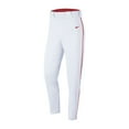 thumbnail image 1 of Nike Men's Vapor Select Piped Baseball Pants XL White | Scarlet, 1 of 1