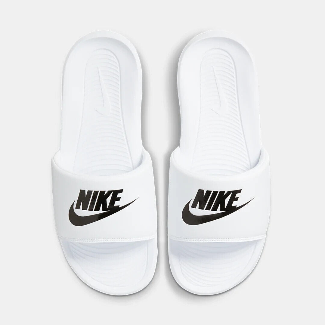 Nike Men's Victori One White/Black Sandals Slides Shoes Nike Men's Victori One White/Black Sandals Slides Shoes