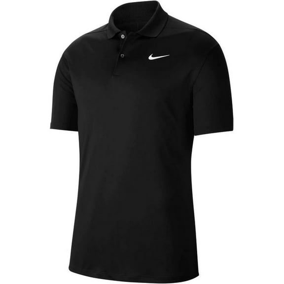 Nike Men's Victory Solid Dri-Fit Polo L Black | White