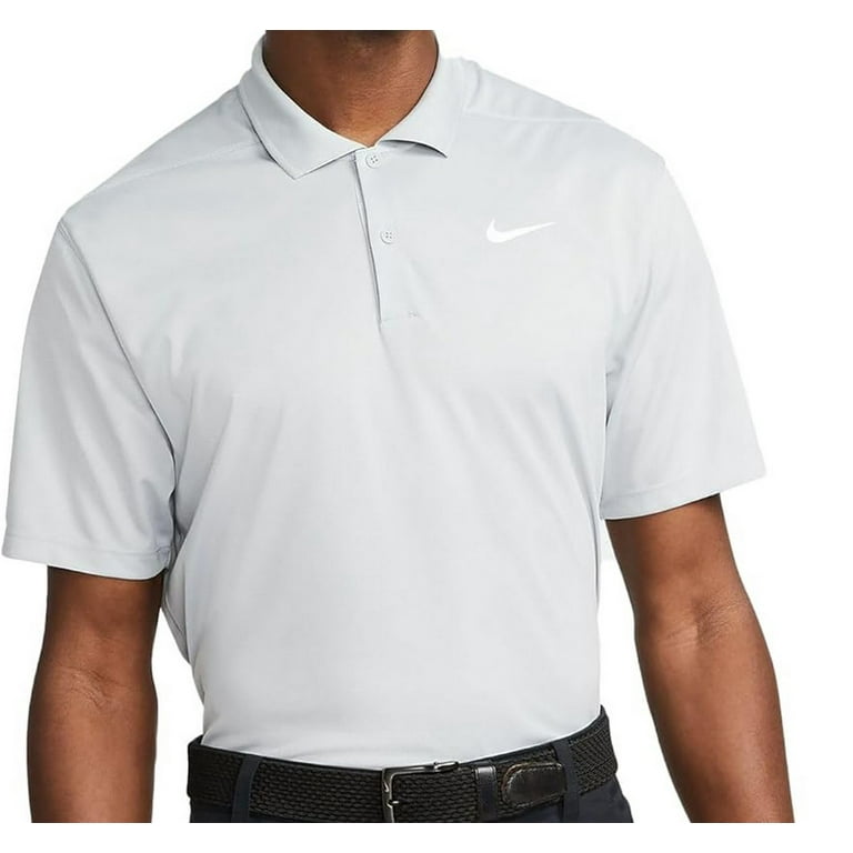 Nike Men s Victory Solid Dri Fit Polo M Smoke Gray Walmart
