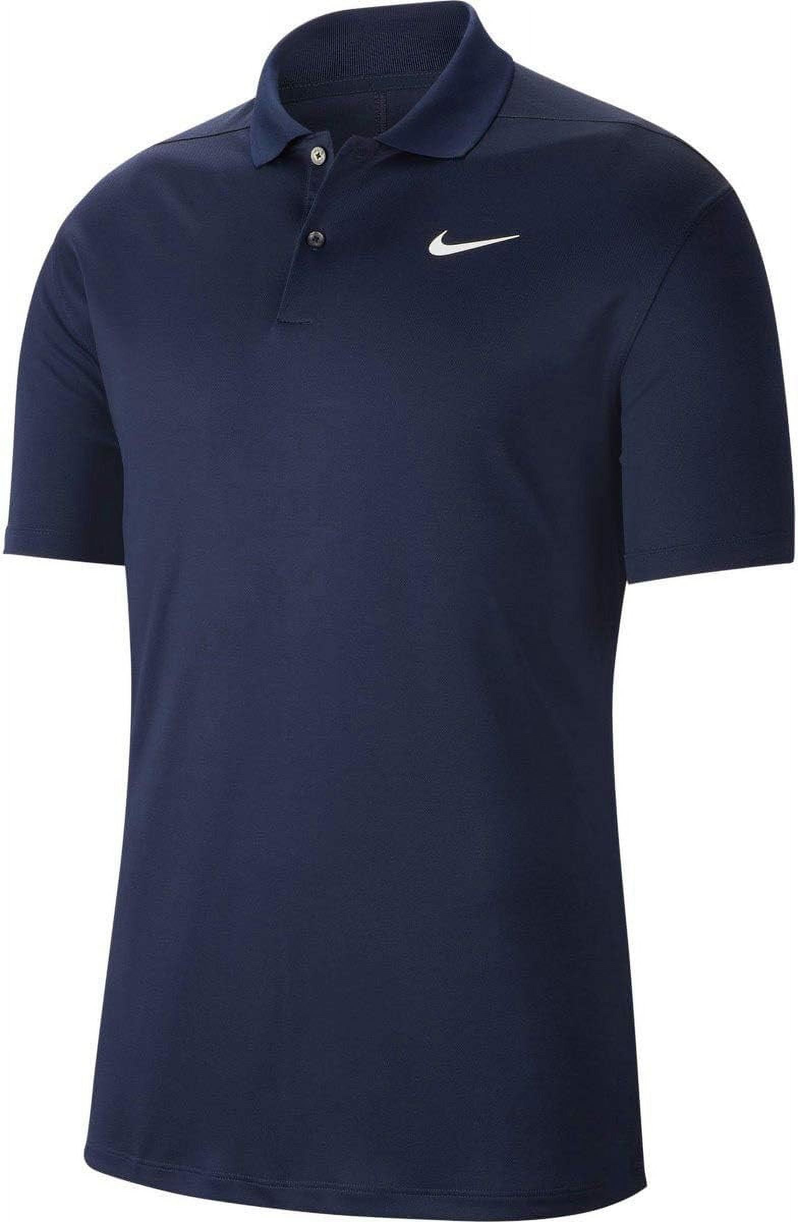 Nike Men's Victory Solid Dri-Fit Polo L Black | White Nike Men's Victory Solid Dri-Fit Polo L Black | White