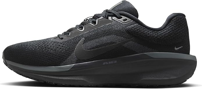 Nike Men's Winflo 11 Road Running Shoes Sneaker, Black/Anthracite, 12