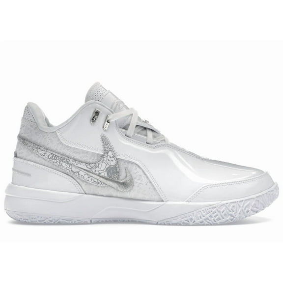 Nike Men's Zoom LeBron NXXT Gen AMPD White Silver Basketball Shoes, from StockX