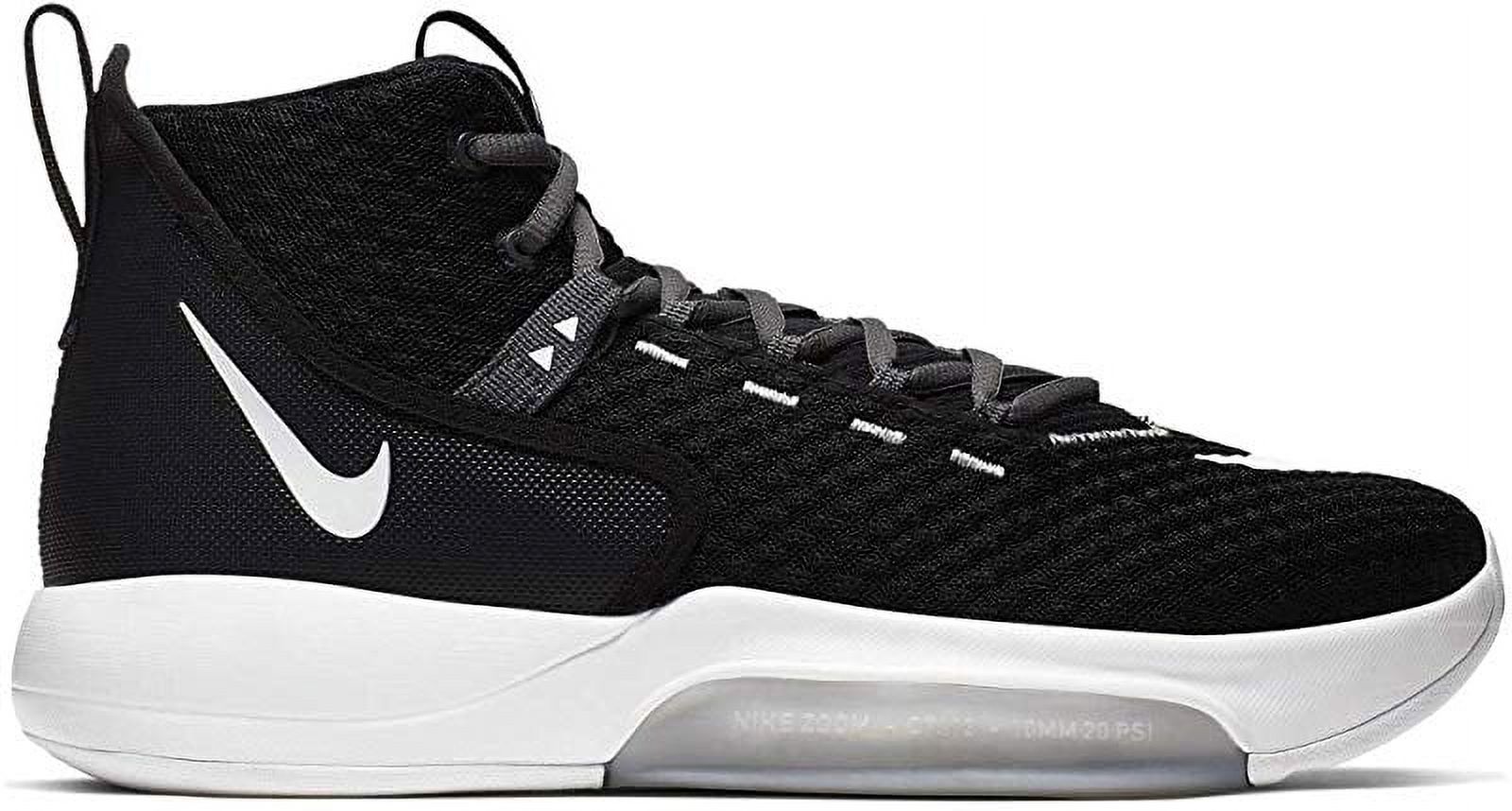 Nike Men's Zoom Rize TB Basketball Shoe, BQ5468-001 Black/White, 12 US - image 1 of 4