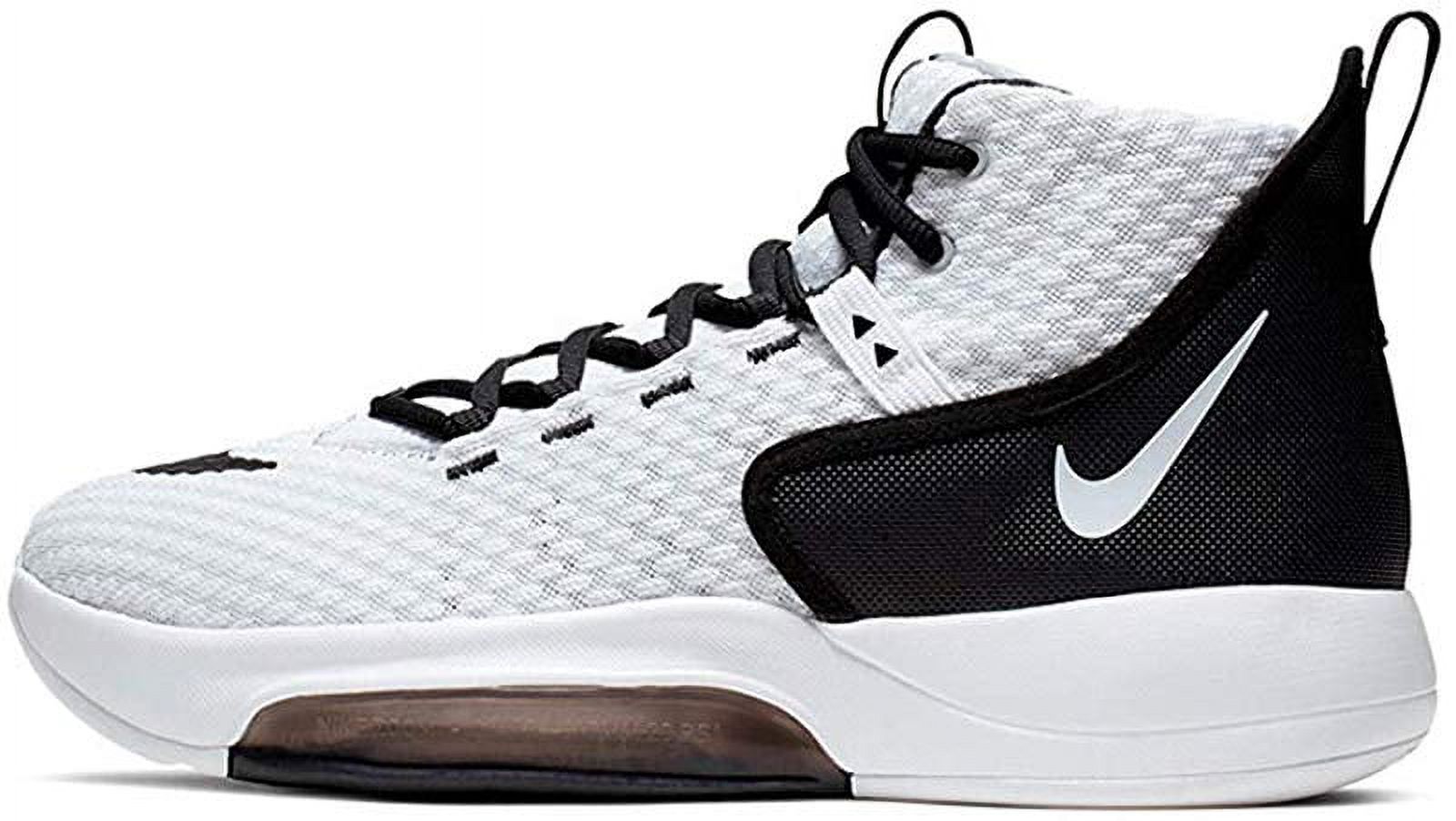 Nike Men's Zoom Rize TB Basketball Shoe, White/Black, 12.5 D(M) US - image 1 of 4