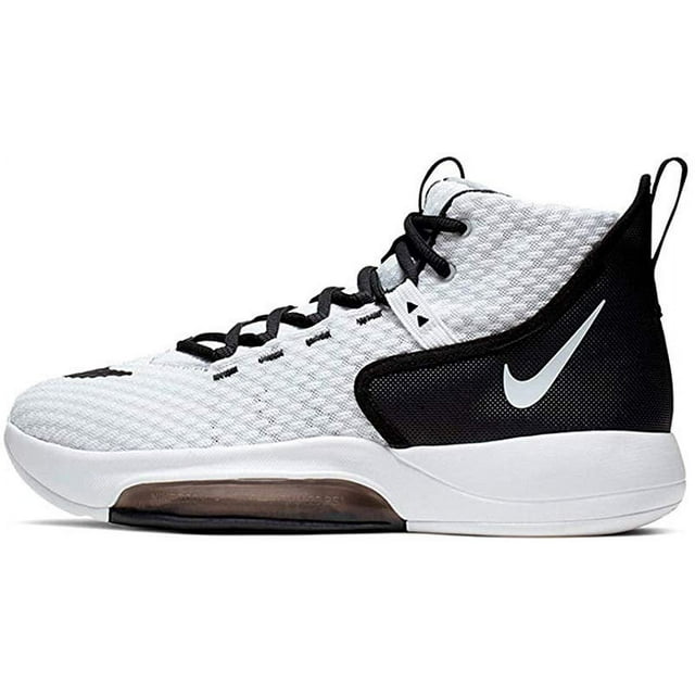 Nike Men's Zoom Rize TB Basketball Shoe, White/Black, 12.5 D(M) US