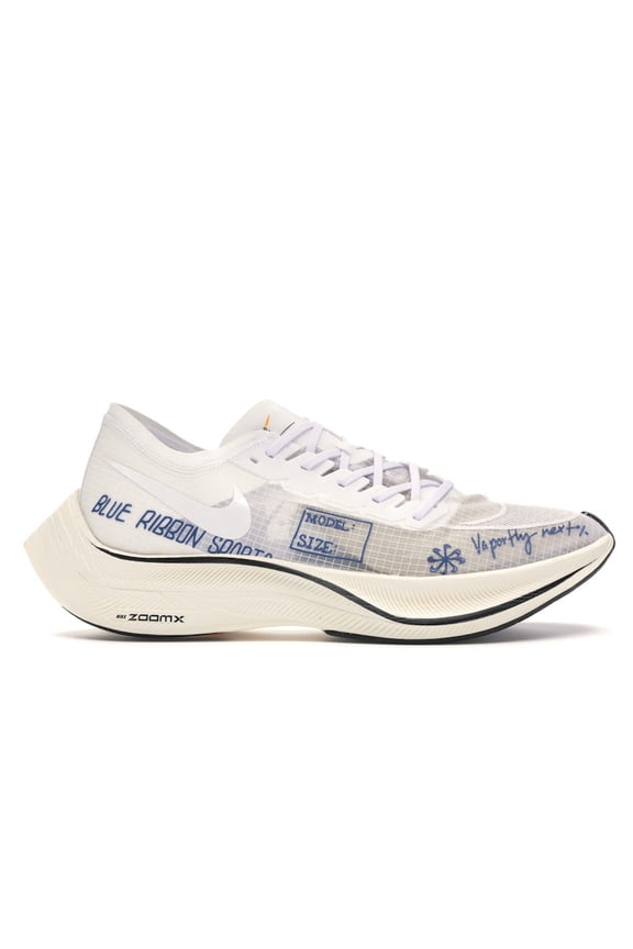 Men's ZoomX Vaporfly Next% Blue Ribbon Sports White Running Shoes, from StockX