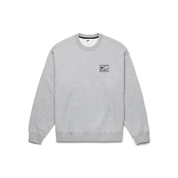 Nike Men's x Stussy Crew Fleece Grey, from StockX