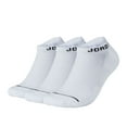 thumbnail image 1 of Nike Mens 3-Pack Jordan Jumpman No-Show Socks White/Black SX5546-100 Size X-Large, 1 of 2