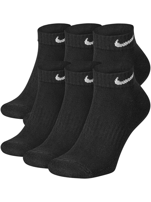 Men's Nike 6-pack Everyday Cushion Low-Cut Training Socks Color: Black Size: 8-12