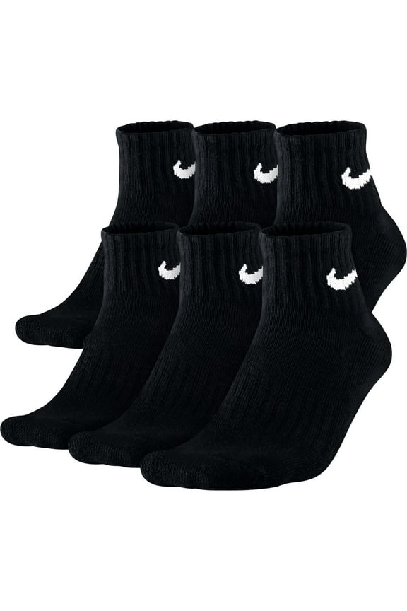 Mens 6 Pack Fitness Crew Socks