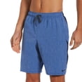 thumbnail image 1 of Nike Mens 9" Contend Volley Shorts, Heather Royal/Navy, Small, 1 of 4