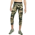 thumbnail image 1 of Nike Mens Active Leggings Green Medium Tight-Fit Logo-Band Camo $40, 1 of 2