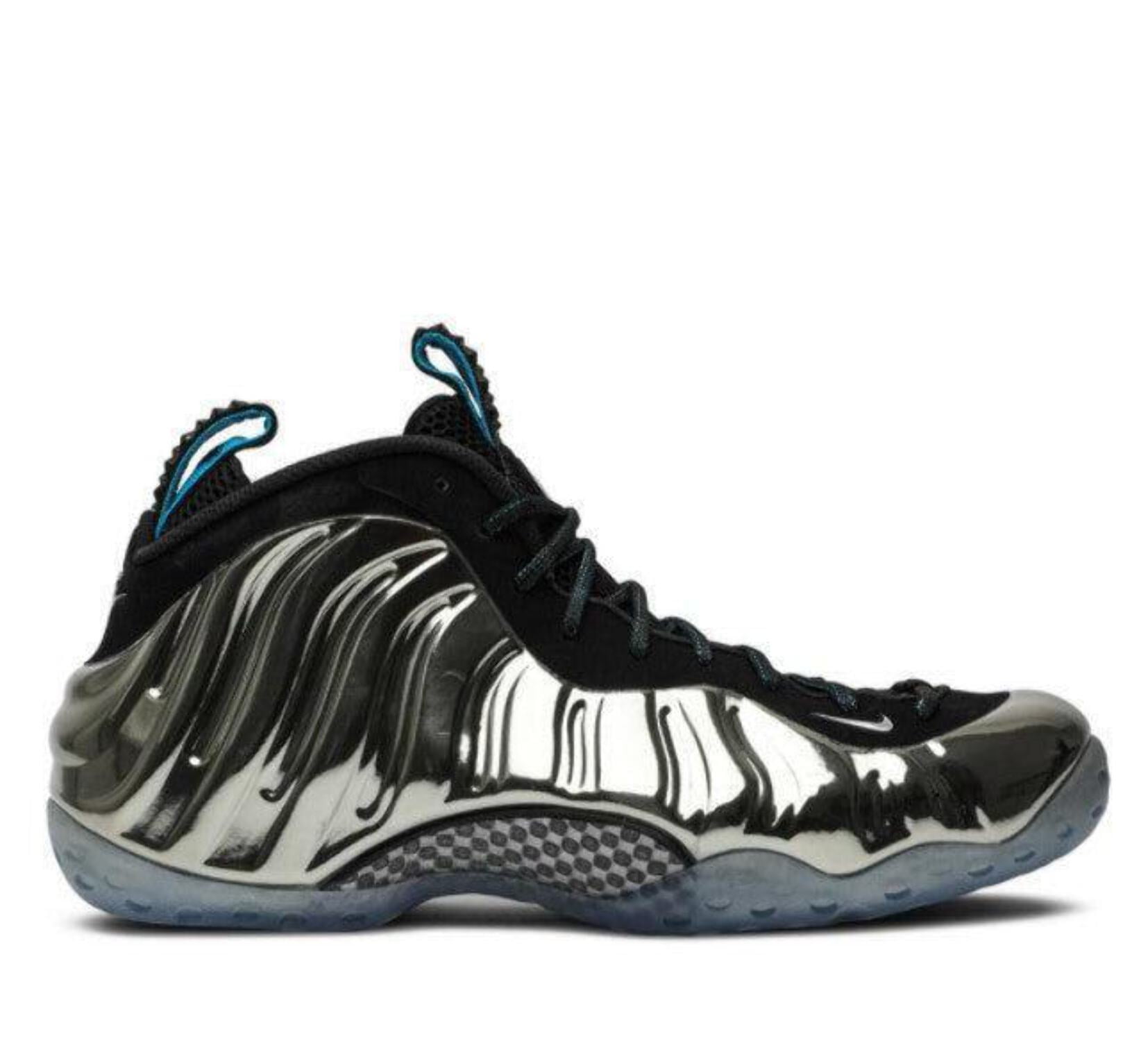 Nike Mens Air Foamposite One AS QS "Mirror Chromeposite" Silver/Black