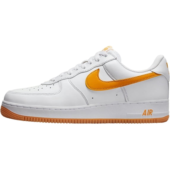 Nike Mens Air Force 1 '07 Basketball Shoes,White/University Gold,10