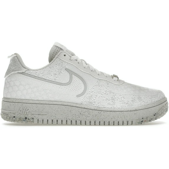 Men's Nike Air Force 1 Crater Flyknit NN White/White-Summit White (DM0590 100) - 9