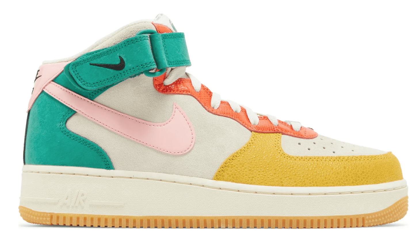 Nike Mens Air Force 1 Mid Basketball Sneakers (8) - Walmart.com