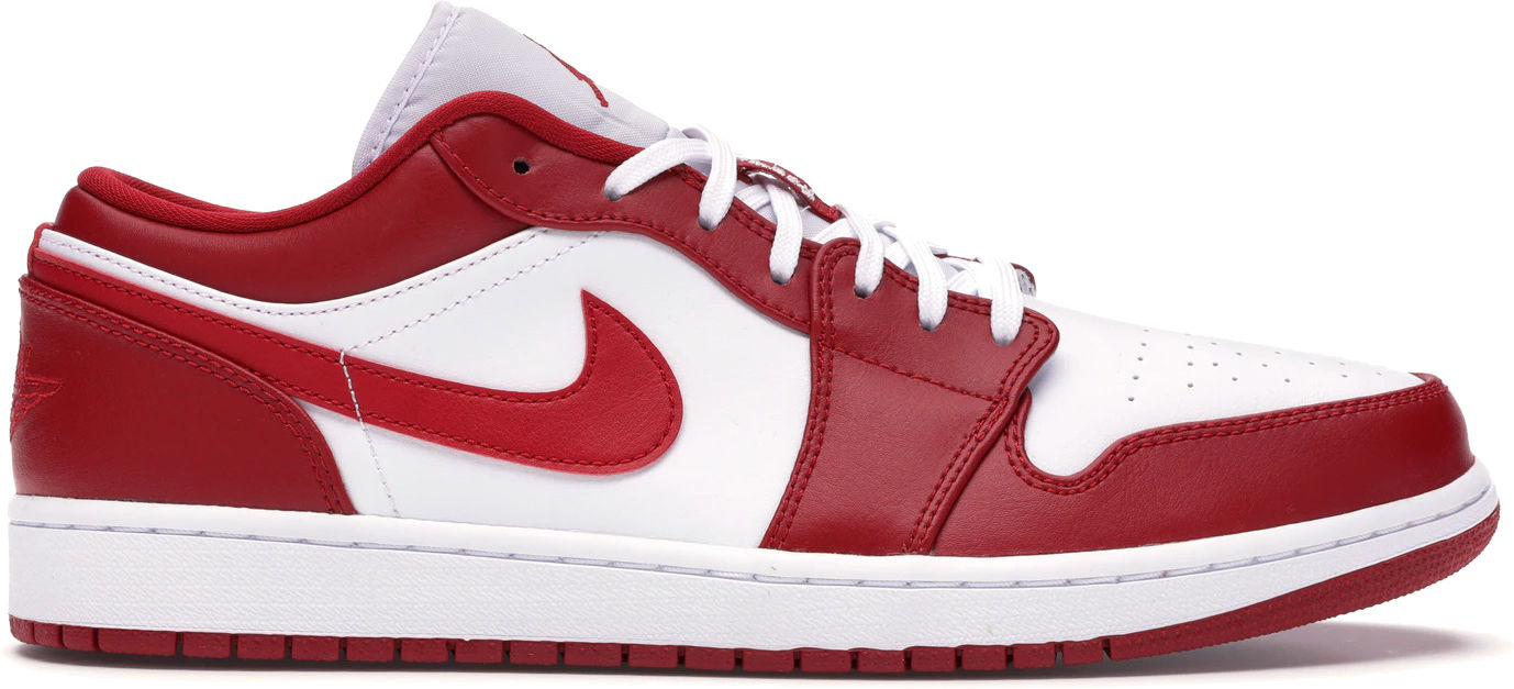 Nike Mens Air Jordan 1 Low "Gym Red" Basketball Sneakers (8) - image 1 of 5