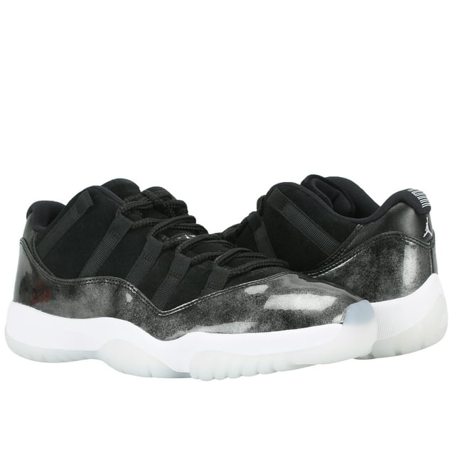 Nike Mens Air Jordan 11 Retro Low "Barons" Black/White-Silver 528895-010