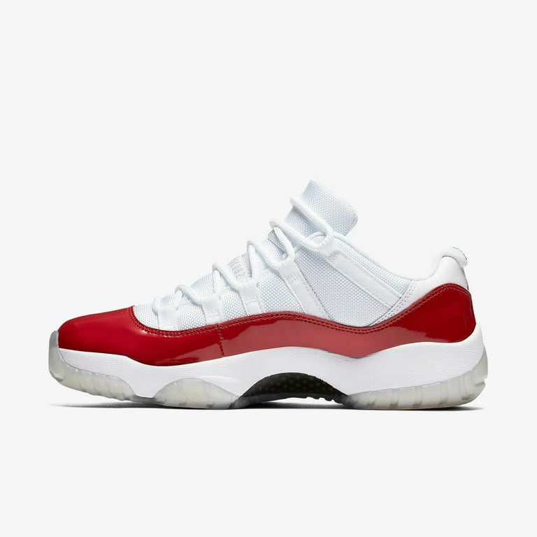 Nike Mens Air Jordan 11 Retro Low White/Varsity Red-Black 528895-102