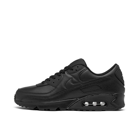 Men's Nike Air Max 90 LTR "Leather Triple Black" Blk/Blk-Blk (CZ5594 001) - 10.5