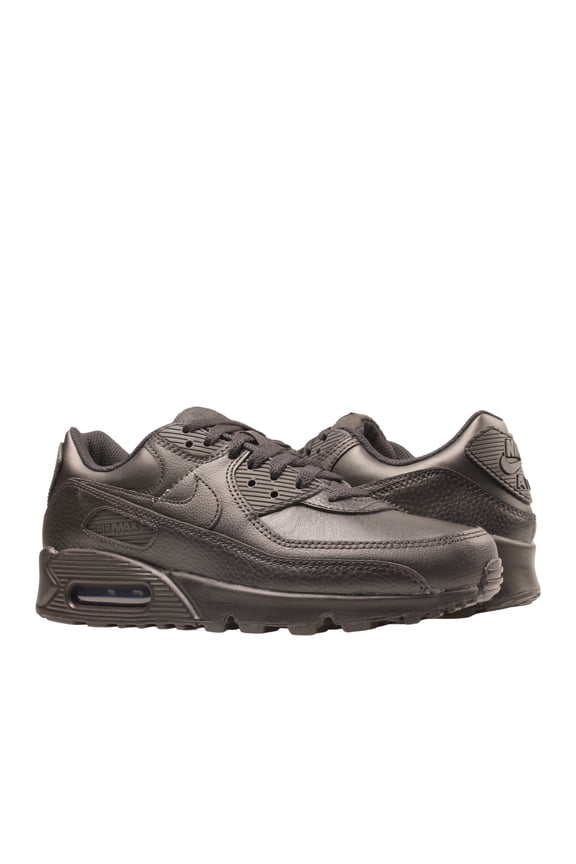 Men's Nike Air Max 90 LTR "Leather Triple Black" Blk/Blk-Blk (CZ5594 001) - 10