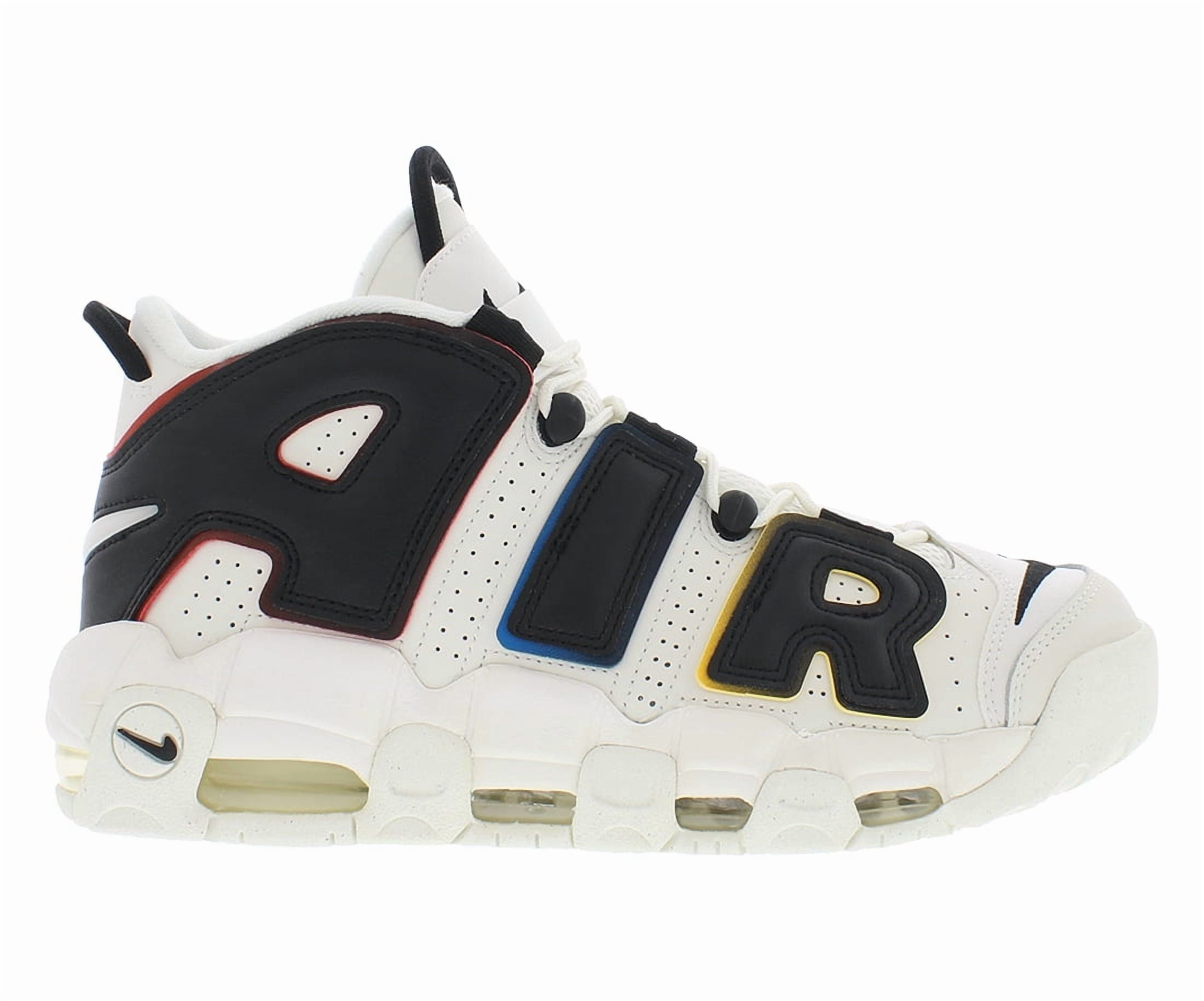 Nike Mens Air More Uptempo 96 Sail/Black Basketball Shoes