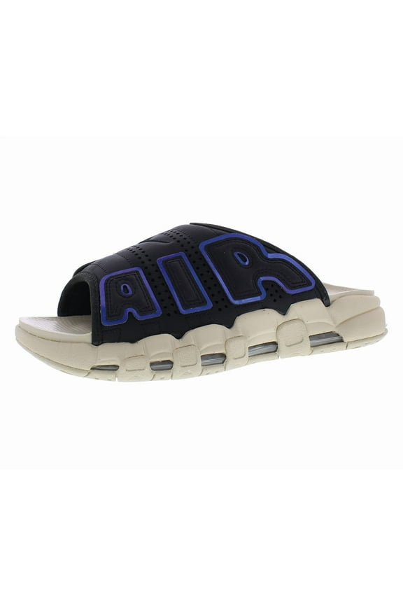Mens Air More Uptempo Slide NA Faux Leather Perforated Sport Sandals
