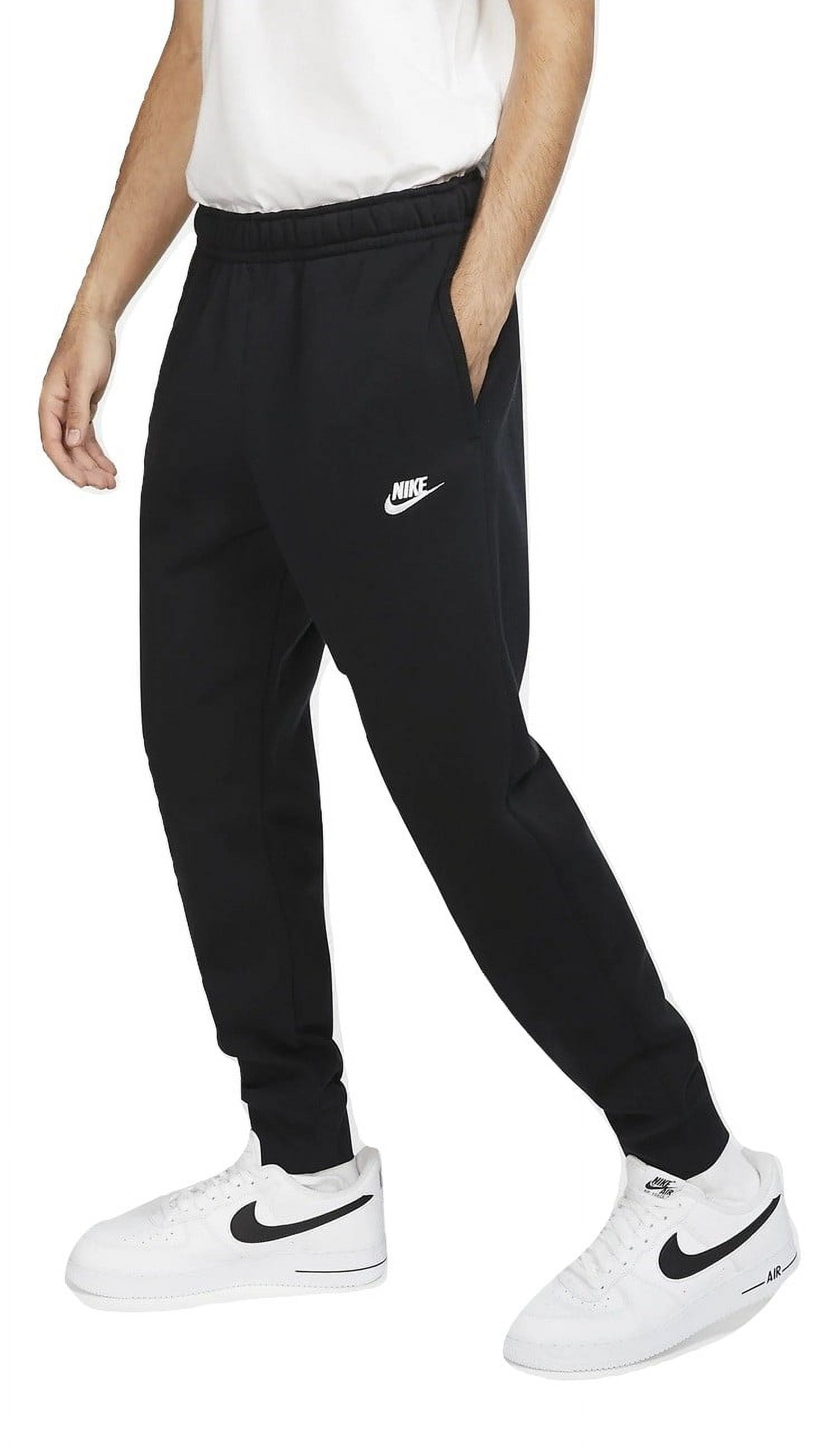 Nike Club Fleece Tapered Cuff Sweatpants Pants Black L 826431-010 - Walmart.com