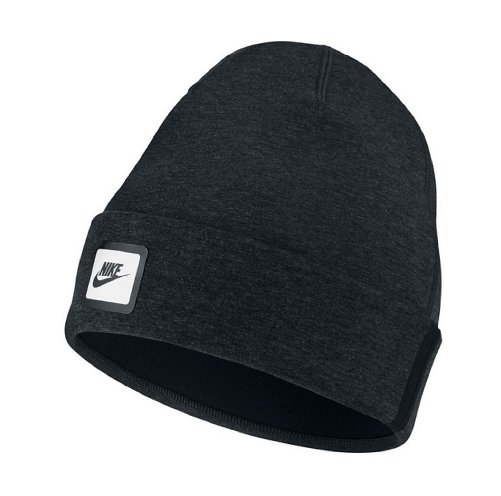 Nike Mens Cuffed Beanie Hat Black One Size Walmart
