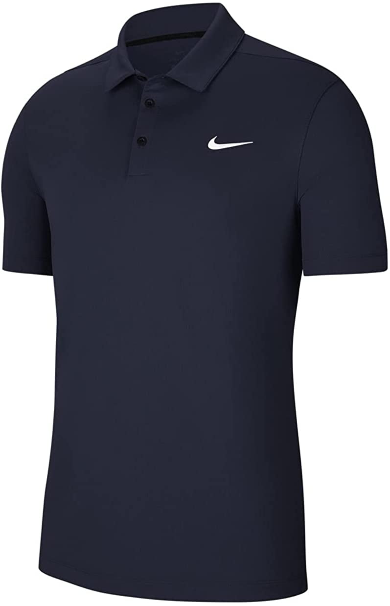 Nike Mens Dri-FIT Football Polo Shirt - College Navy Large Navy ...