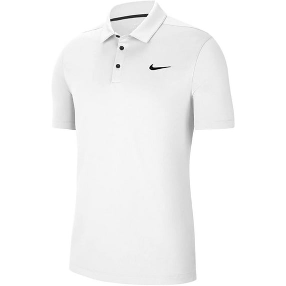 Nike Mens Dri-FIT Football Polo Shirt - College Navy Large White/Black/Black