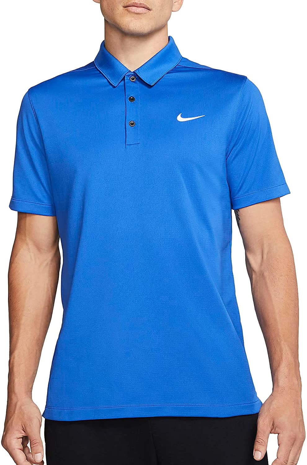 Nike Mens Dri-FIT Football Polo Shirt - College Navy Medium Blue ...