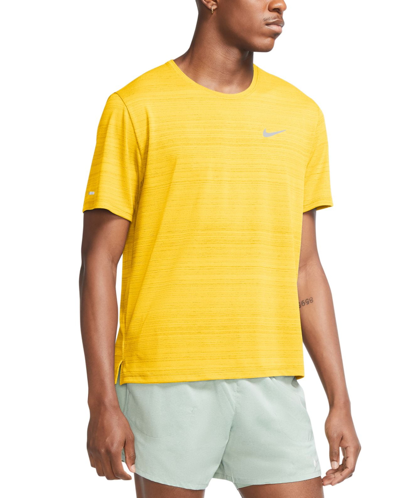 Nike Miler - Jaune - T-shirt Running Homme